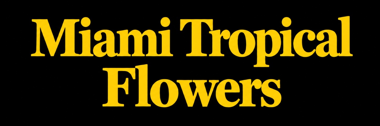 Miami Tropical Flowers Fresh